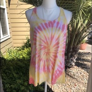 NEW Woman’s Tie Dye Flowy Racerback Tank